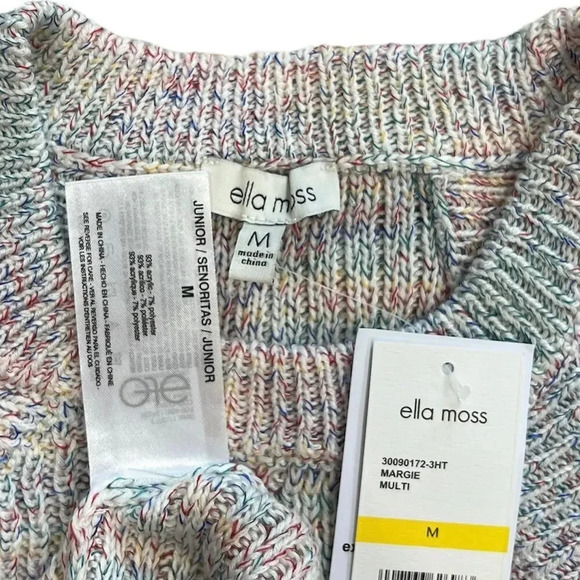 Ella Moss Multicolor Margie Knit Tank Top M - Picture 3 of 3